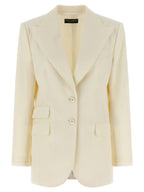 Dolce & Gabbana White Virgin Wool Blazer