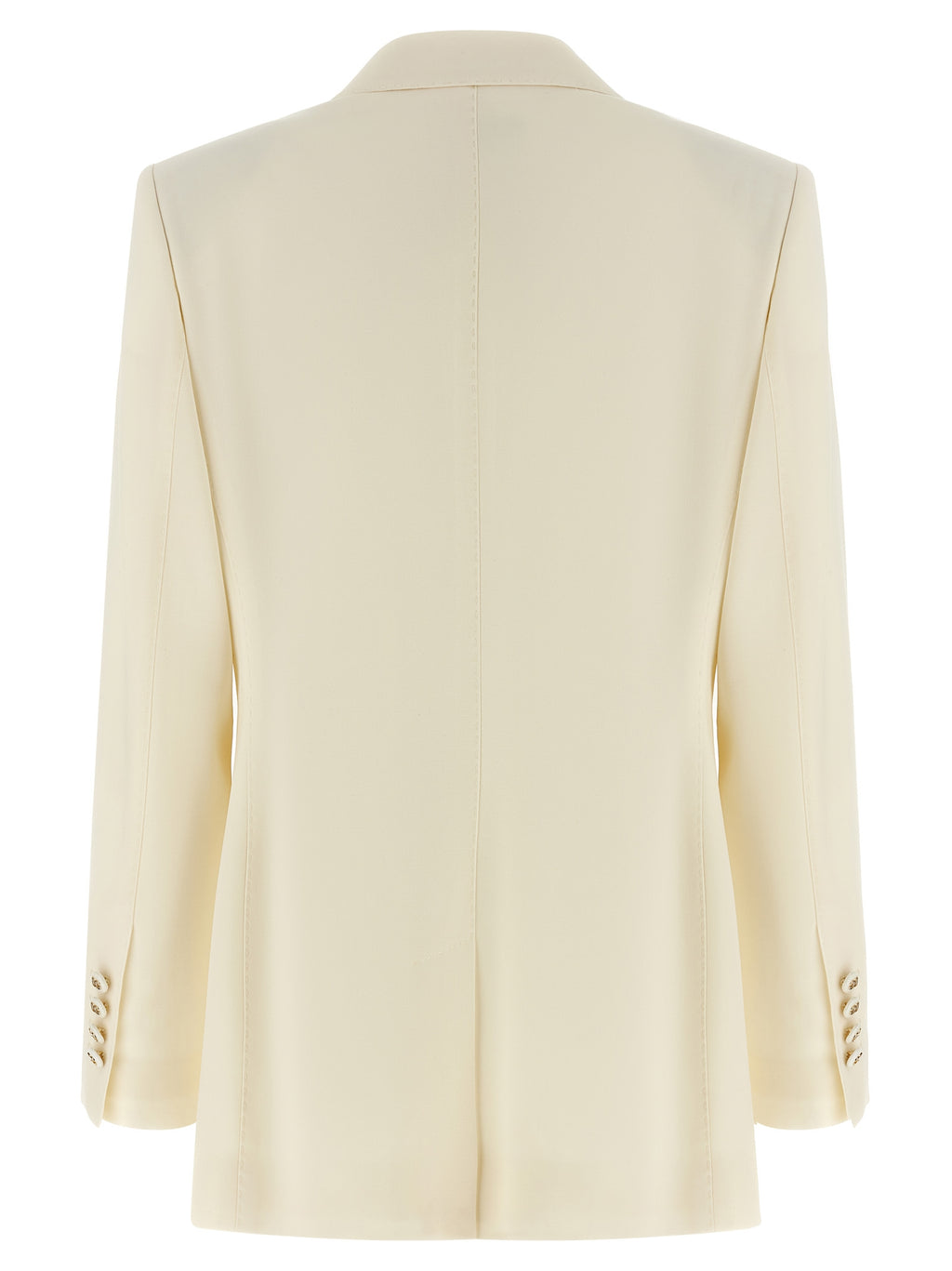Dolce & Gabbana White Virgin Wool Blazer
