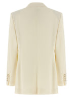 Dolce & Gabbana White Virgin Wool Blazer