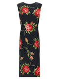 Dolce & Gabbana Black Viscose Midi Dress