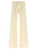 Balenciaga White Cotton Flared Pants