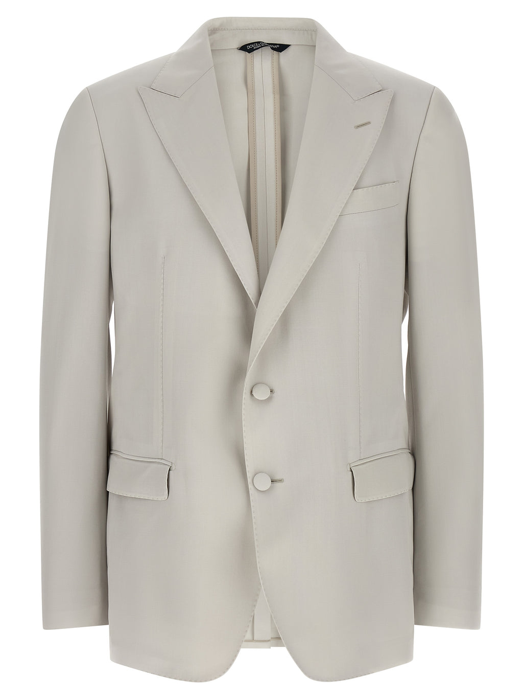 Dolce & Gabbana Gray Virgin Wool Blazer