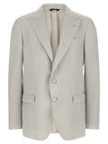 Dolce & Gabbana Gray Virgin Wool Blazer