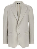 Dolce & Gabbana Gray Virgin Wool Blazer