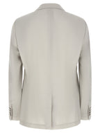 Dolce & Gabbana Gray Virgin Wool Blazer