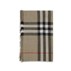 Burberry Beige Wool Oves Aries Scarf