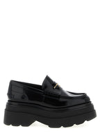 Alexander Wang Black Cowhide Platform Loafers