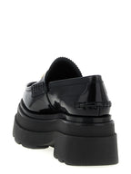 Alexander Wang Black Cowhide Platform Loafers