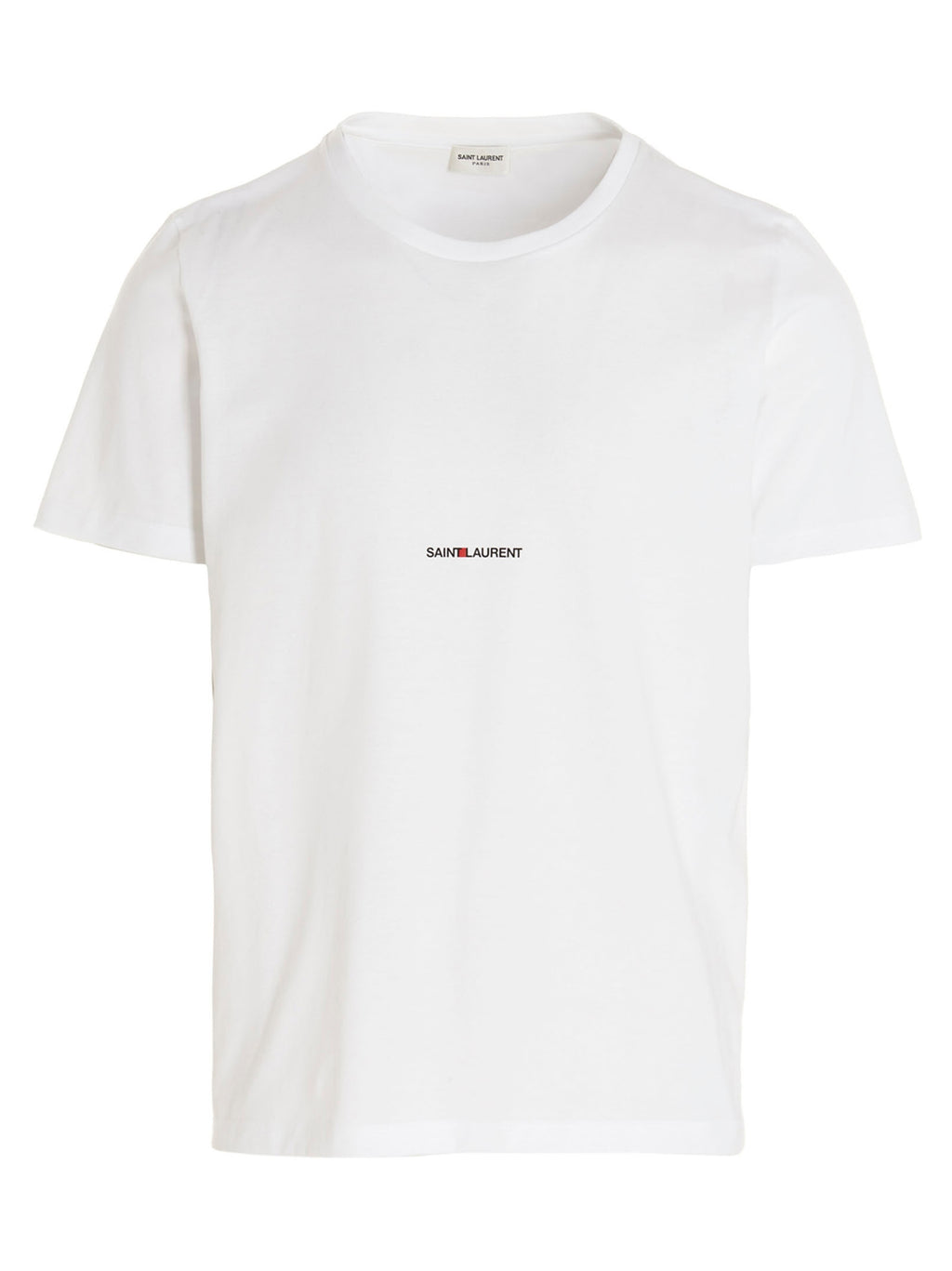 Saint Laurent White Cotton T-Shirt