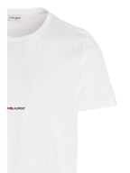 Saint Laurent White Cotton T-Shirt