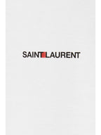 Saint Laurent White Cotton T-Shirt