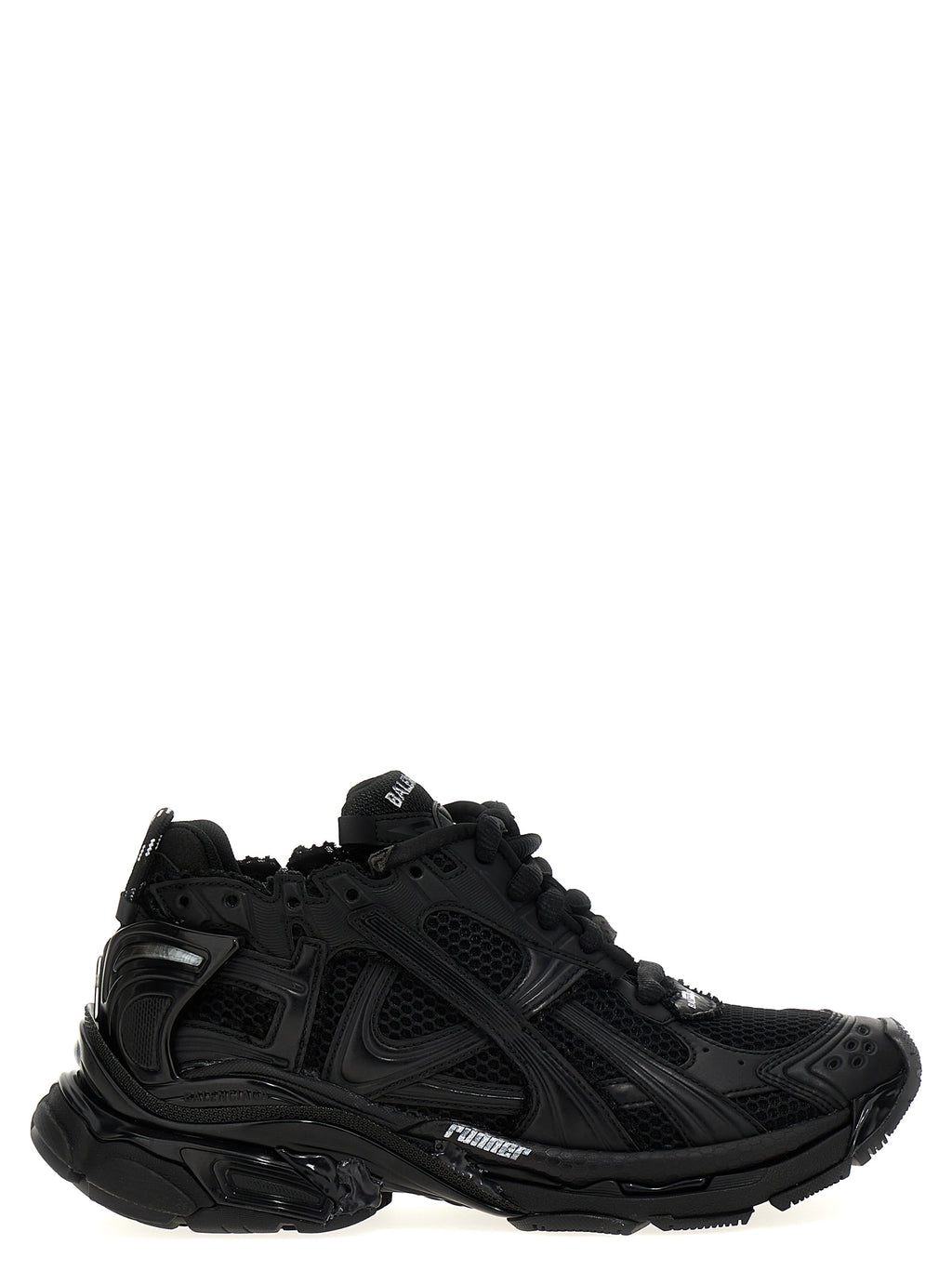 Balenciaga Black Polyester Athletic Sneakers