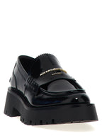 Alexander Wang Black Cowhide Slip-On Loafers