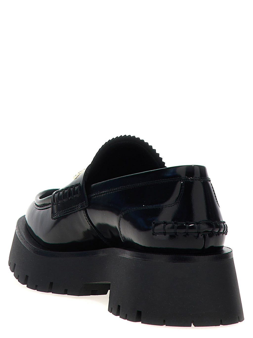 Alexander Wang Black Cowhide Slip-On Loafers