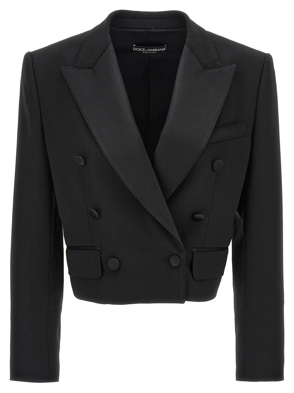 Dolce & Gabbana Black Virgin Wool Blazer
