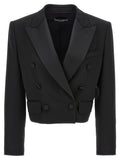 Dolce & Gabbana Black Virgin Wool Blazer