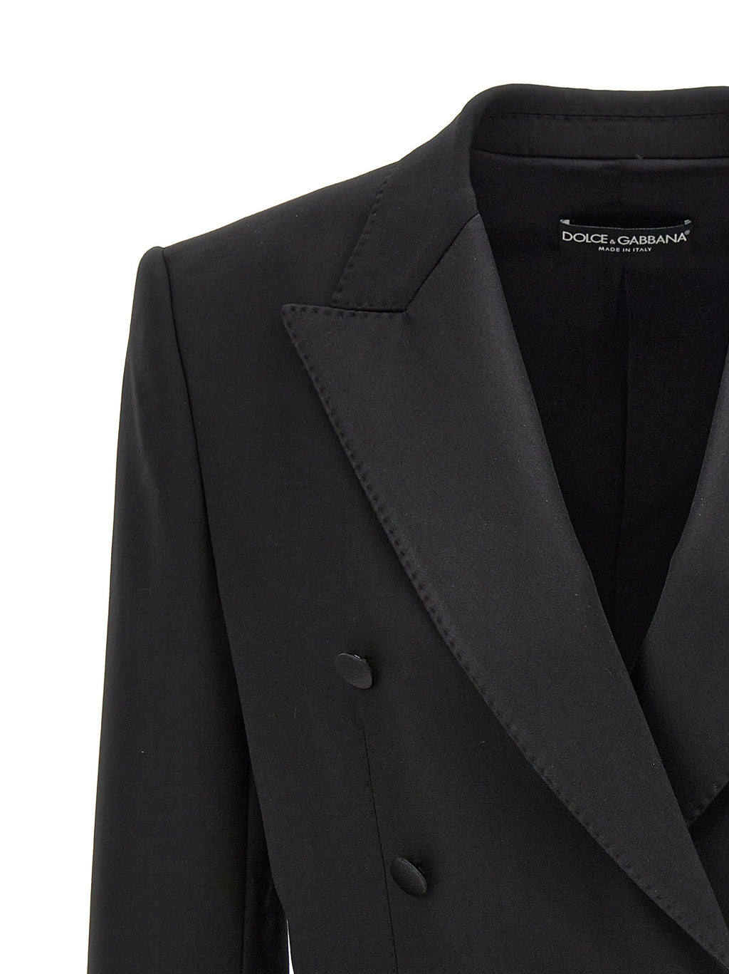 Dolce & Gabbana Black Virgin Wool Blazer