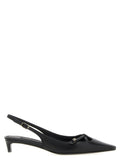 Dolce & Gabbana Black Lamb Leather Mid Heel Pumps