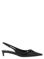Dolce & Gabbana Black Lamb Leather Mid Heel Pumps