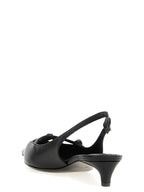 Dolce & Gabbana Black Lamb Leather Mid Heel Pumps