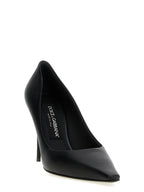 Dolce & Gabbana Black Lamb Leather High Heel Pumps