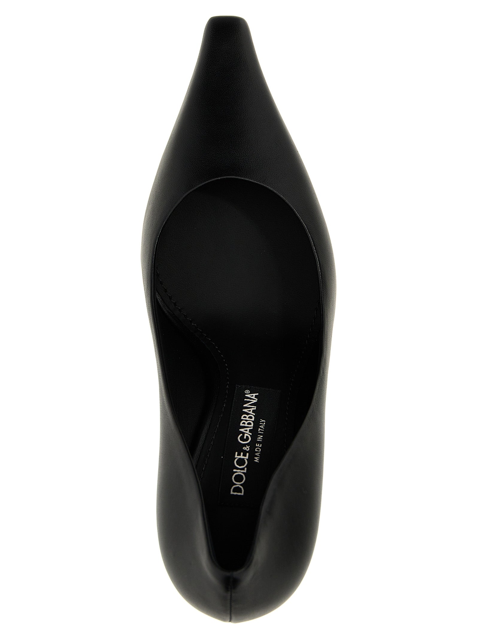 Dolce & Gabbana Black Lamb Leather High Heel Pumps