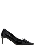 Dolce & Gabbana Black Calfskin Mid Heel Pumps