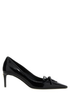 Dolce & Gabbana Black Calfskin Mid Heel Pumps