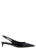 Dolce & Gabbana Black Calfskin Mid Heel Pumps