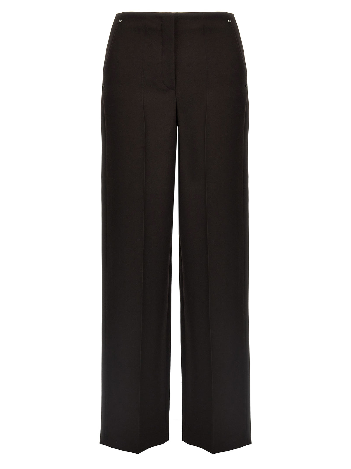 Fendi Purple Virgin Wool Dress Pants