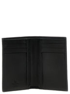 Valentino Garavani Black Ostrich Skin Cardholder