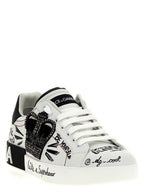 Dolce & Gabbana Bicolor Calfskin Sneakers
