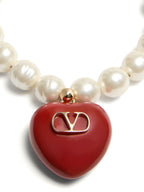 Valentino Garavani Red Brass Bracelet