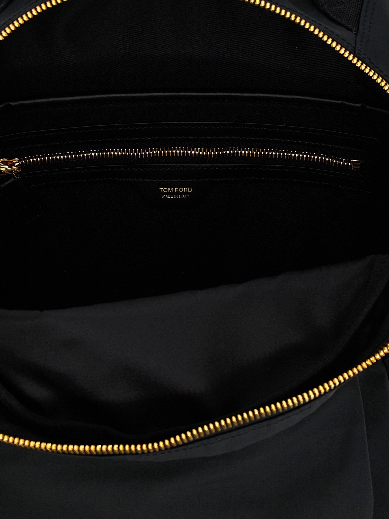 Tom Ford Black Polyester Backpack