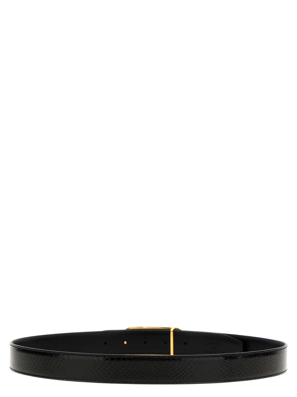 Tom Ford Black Leather Regular Belt