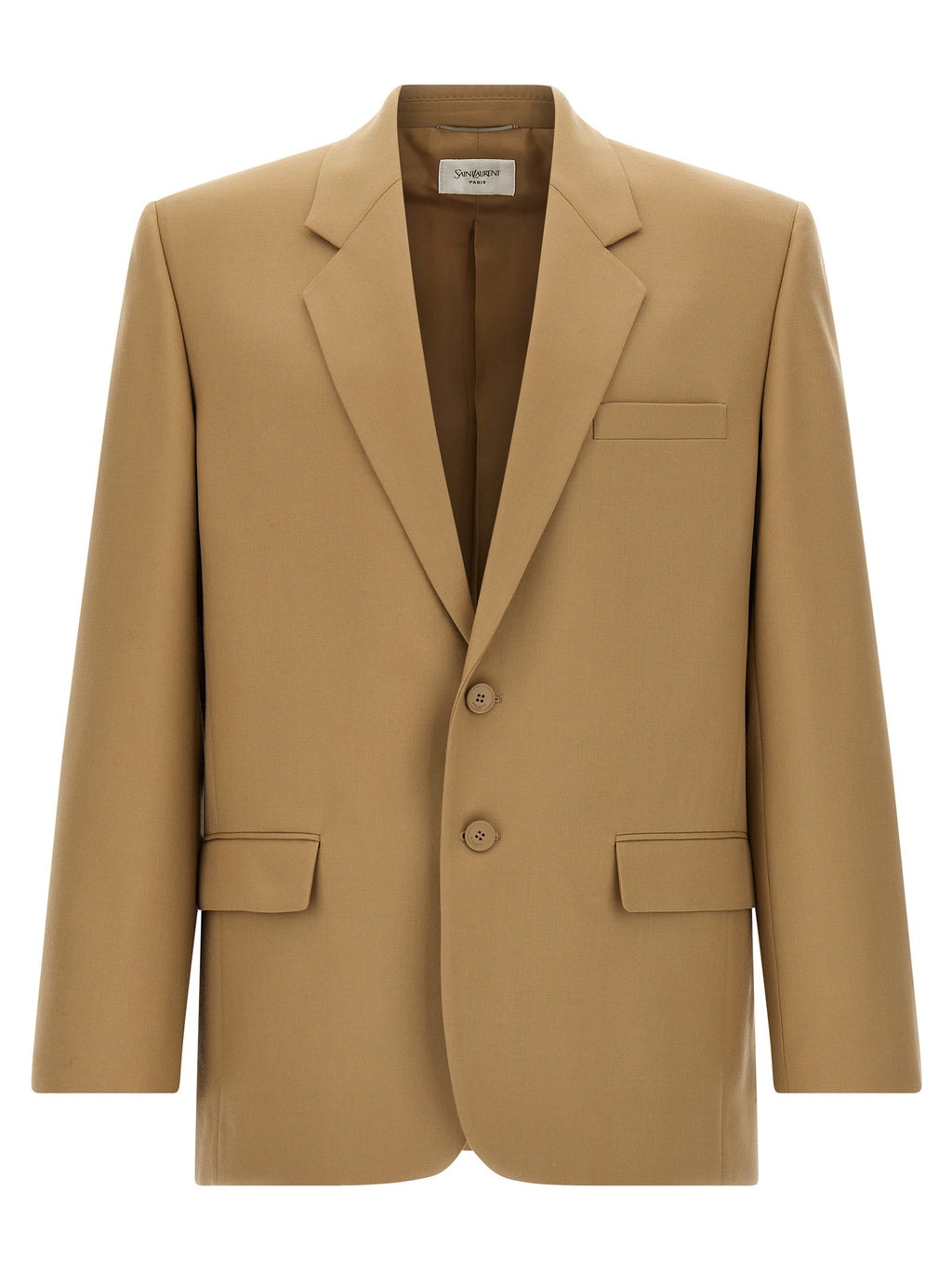 Saint Laurent Beige Wool Blazer