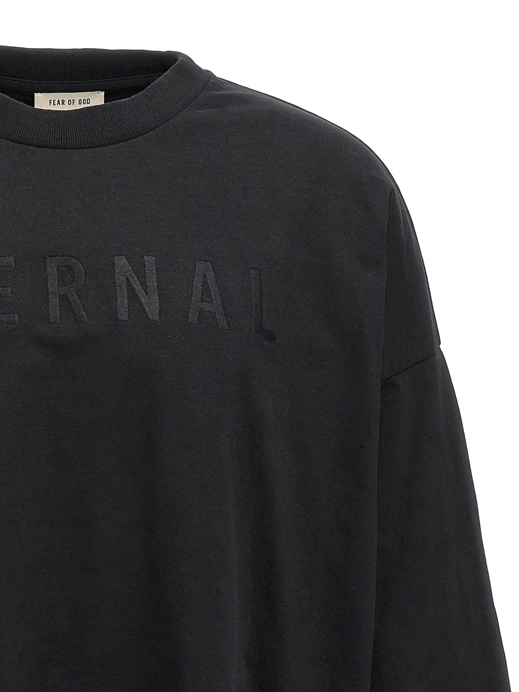 Fear Of God Black Cotton T-Shirt