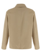 Burberry Beige Cotton Full-Length Jacket