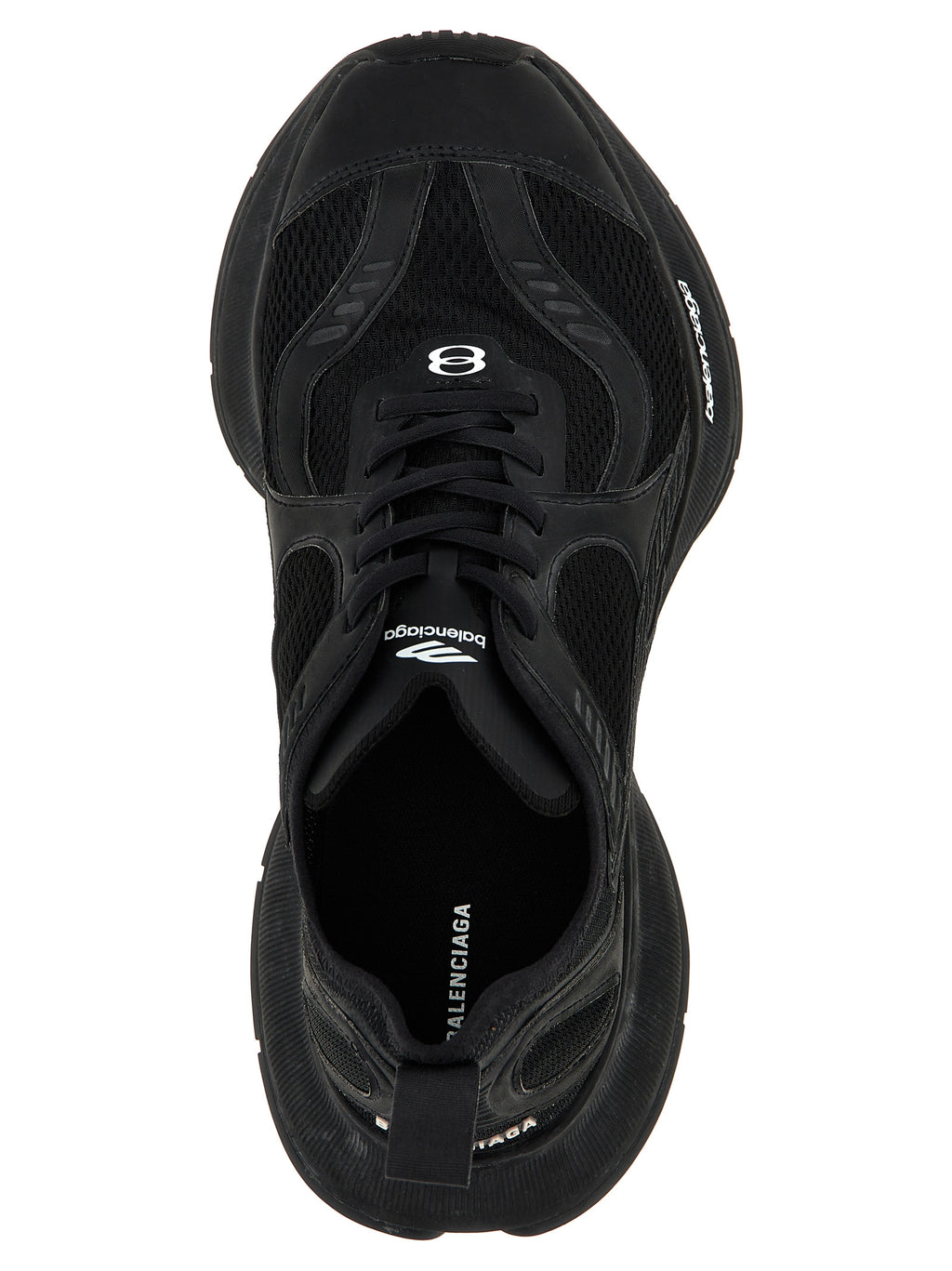 Balenciaga Black Polyester Athletic Sneakers