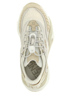 Fendi White Polyester Athletic Sneakers
