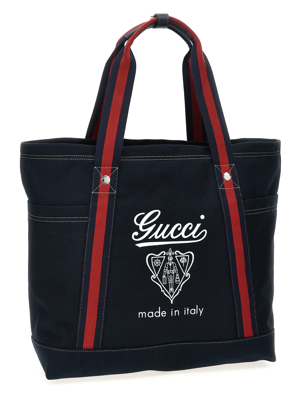 Gucci Blue Cotton Tote Bag