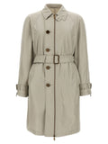 Burberry Gray Satin Coat