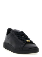 Valentino Garavani Black Calfskin Low Top Sneakers