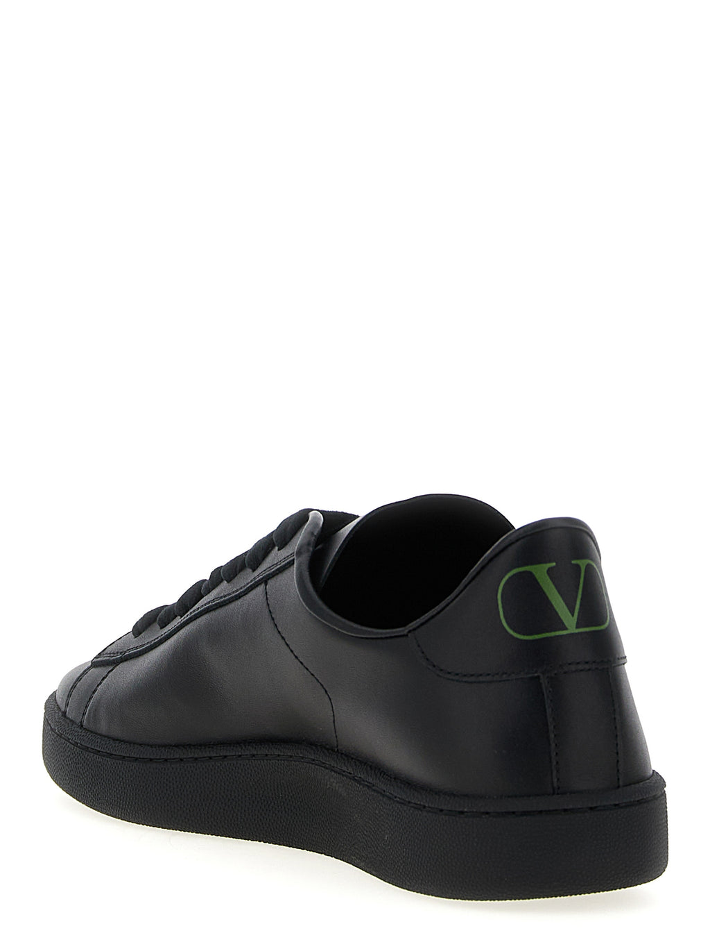 Valentino Garavani Black Calfskin Low Top Sneakers