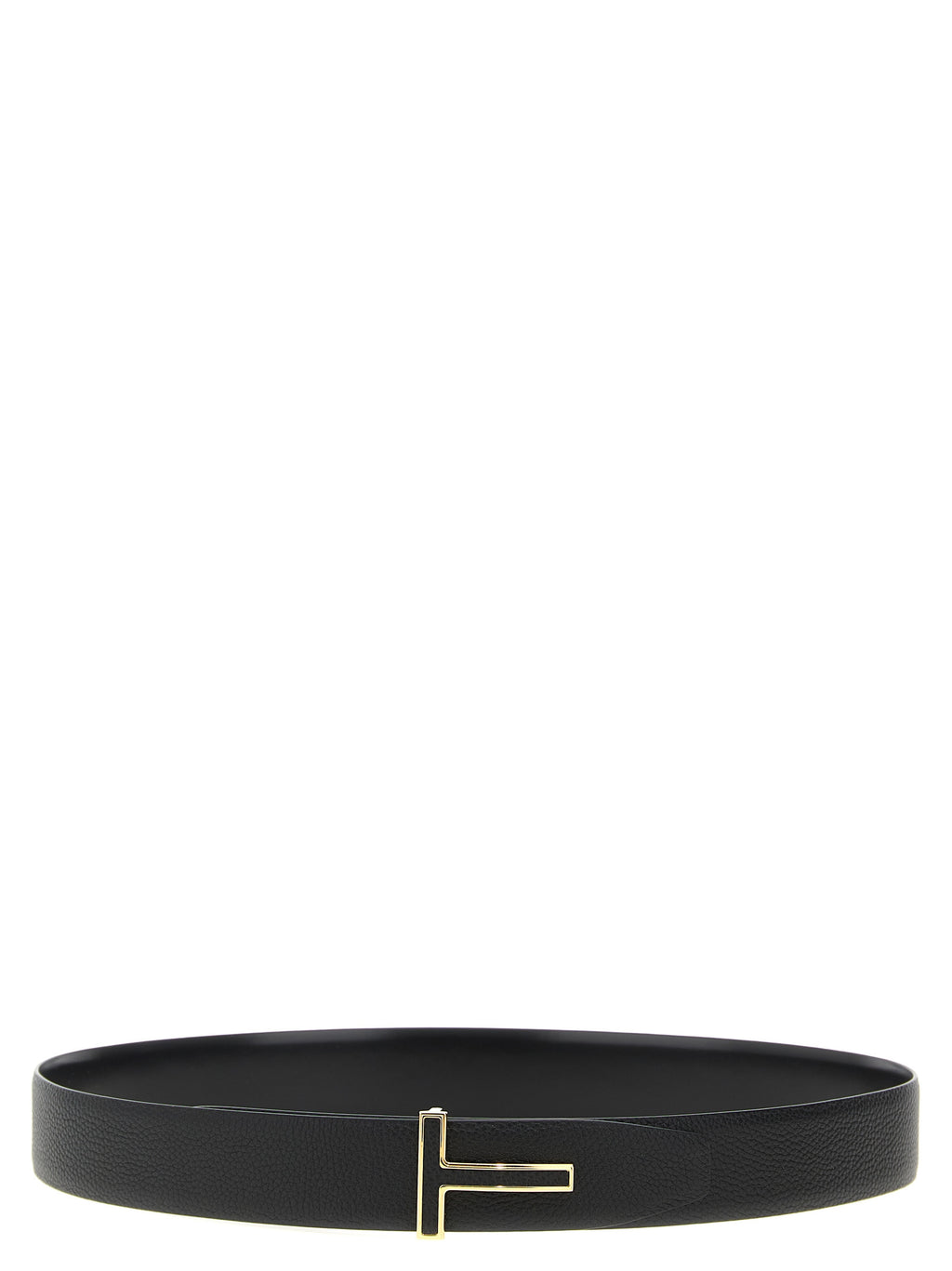 Tom Ford Black Calfskin Regular Belt