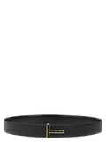 Tom Ford Black Calfskin Regular Belt