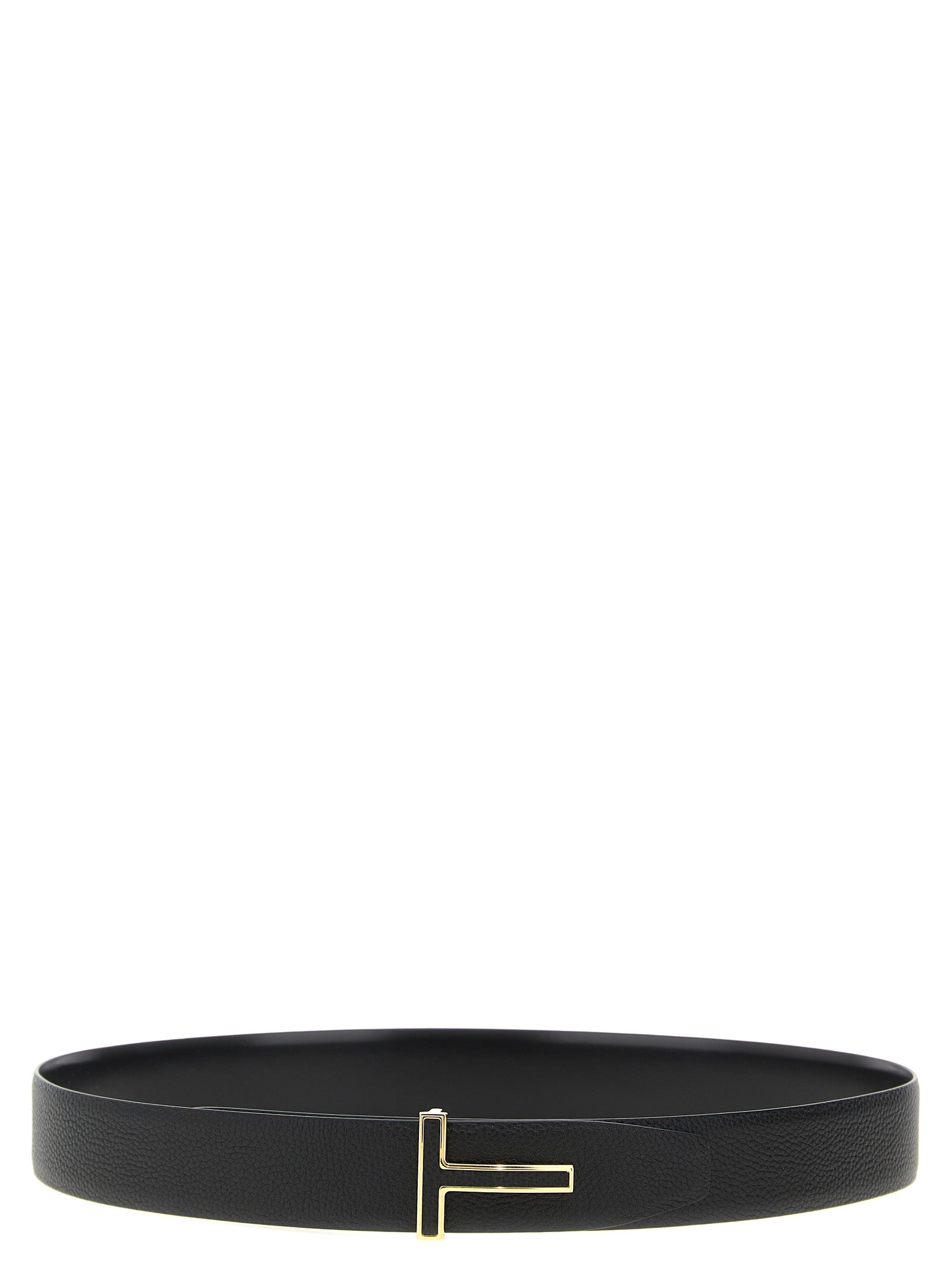 Tom Ford Black Calfskin Regular Belt