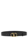 Valentino Garavani Black Calfskin Regular Belt