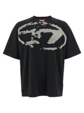 Diesel Black Cotton T-Shirt