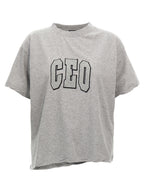 Balenciaga Gray Cotton T-Shirt